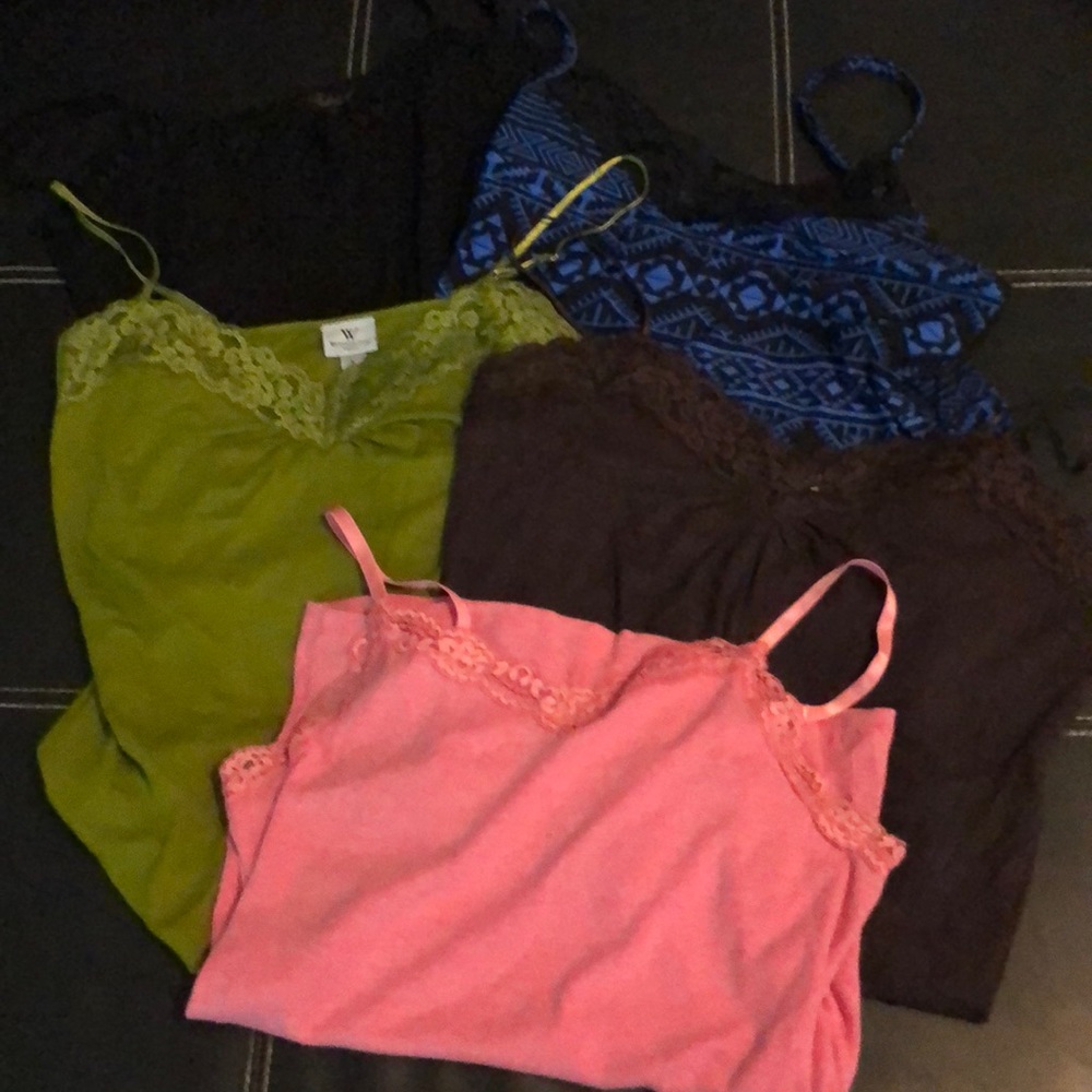 Lot of 4 camis, plus one free!
